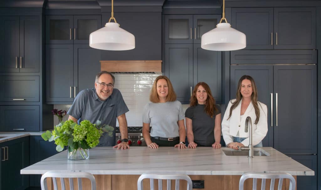 Modern Wilmette kitchen photographed with the designers of 4th Avenue Design during an interior photography project.